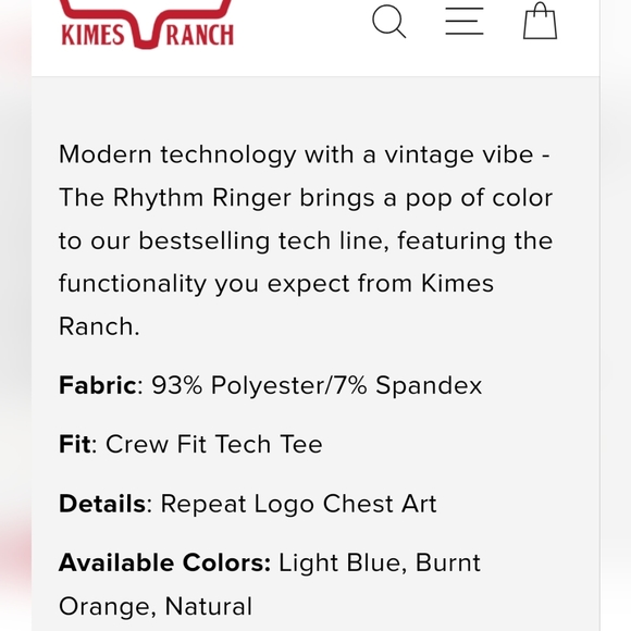 Kimes Ranch Rhythm Ringer Shirt - Picture 6 of 7